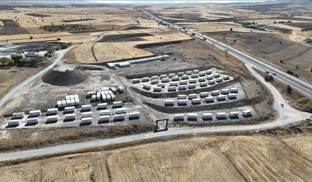 Olası afetler için yaklaşık 500 kişilik konteyner kent hazır