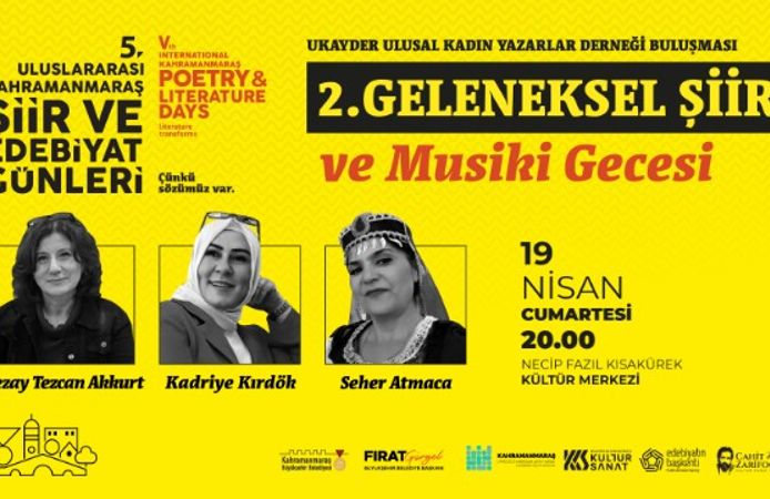 Uluslararası Şiir ve Edebiyat Günleri, 19 Nisan’da İlk Programla Başlıyor!