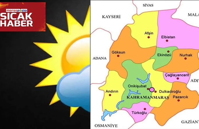 Kahramanmaraş ve Doğu Akdeniz’de Kuvvetli Yağış ve Rüzgâr Uyarısı