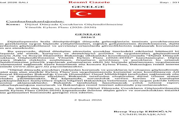 "Dijital Dünyada Çocukların Güçlendirilmesine Yönelik Eylem Planı"