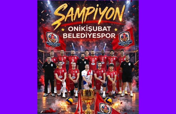 Onikişubat, Erkekler Voleybol 1. Lig'de Şampiyon