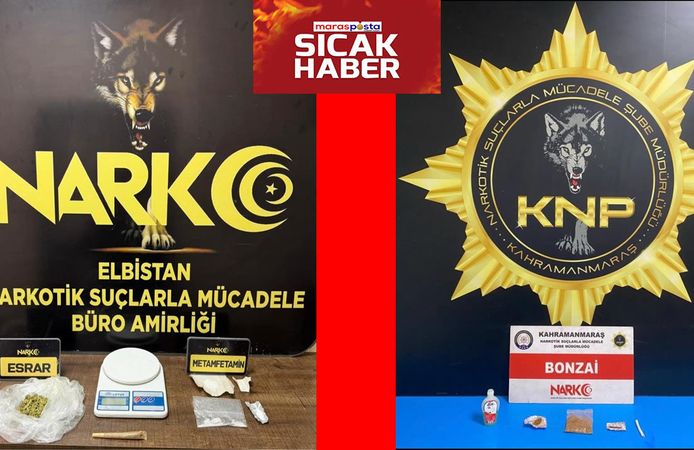 Kahramanmaraş ve Elbistan’da Narkotik Operasyonu