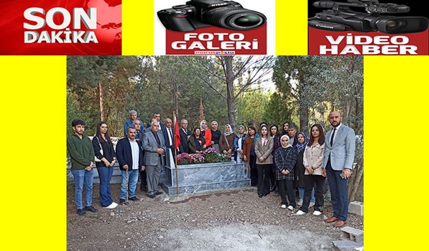 Depremde ölen öğretmen mezarı başında anıldı