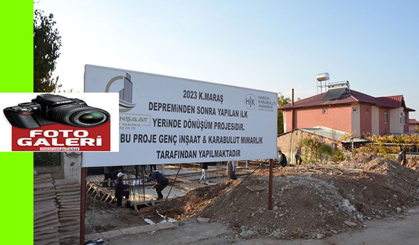 "Yerinde Dönüşüm Projesi"nin ilk temeli atıldı