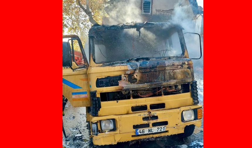 Seyir Halindeki Su Tankeri Alev Aldı