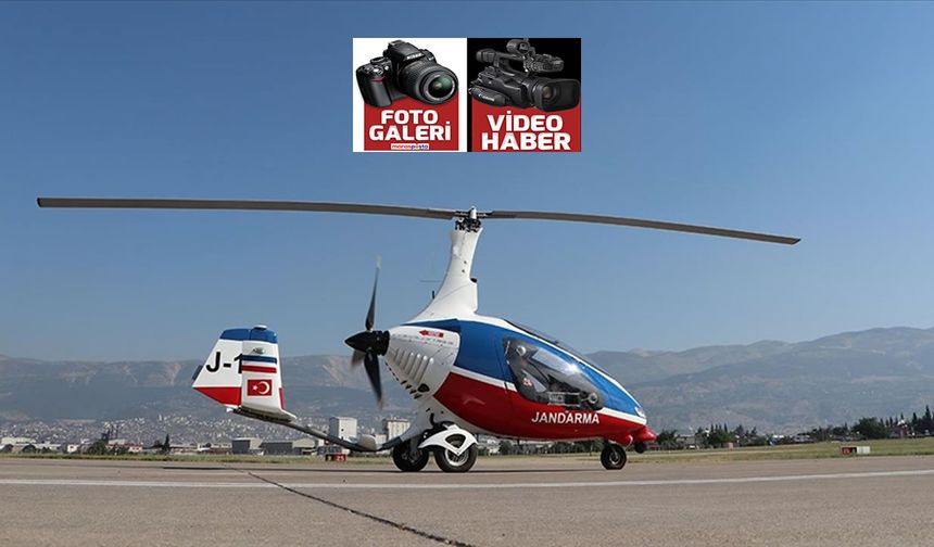 Kahramanmaraş'taki denetimlerde artık cayrokopter de kullanılıyor