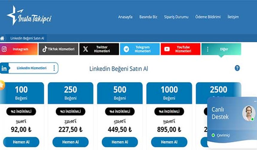 LinkedIn Beğeni Satın Alabileceğiniz En İyi Siteler