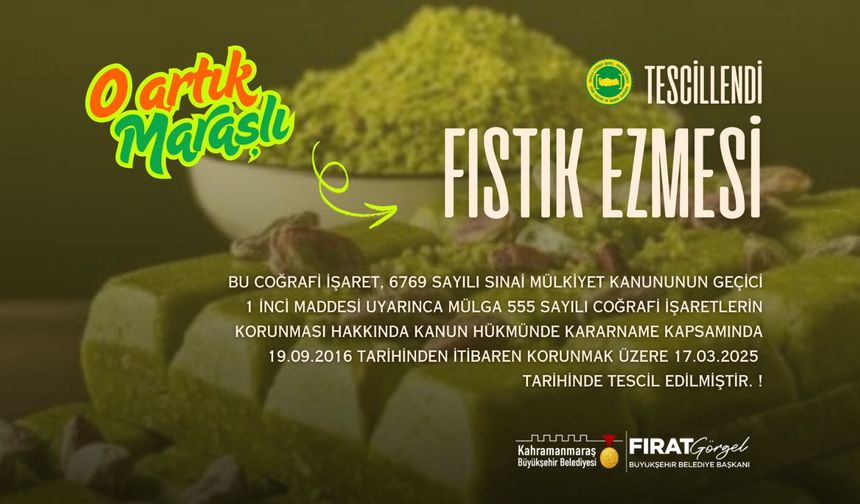 Şehrin Lezzet Mirasına Bir Tescil Daha…