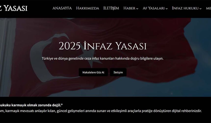İnfaz yazası köklü değişiklikler getiriyor