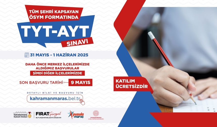 Büyükşehir’in YKS Deneme Sınavı Şimdi de İlçelerde!