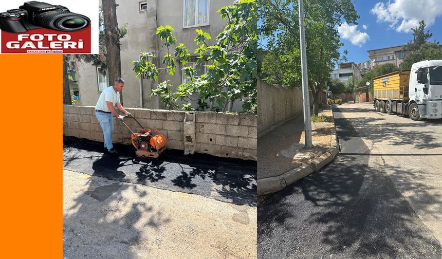 Onikişubat Belediyesi, Mağralı Mahallesi’ndeki yol tahribatlarını gideriyor