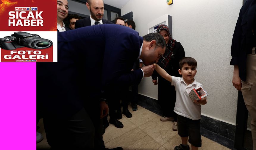 Kurum, yeni evlerine kavuşan aileye misafir oldu