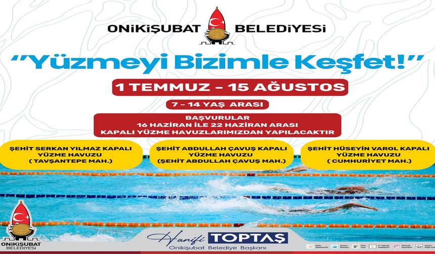 ‘Yüzmeyi Bizimle Keşfet’kursu başlıyor