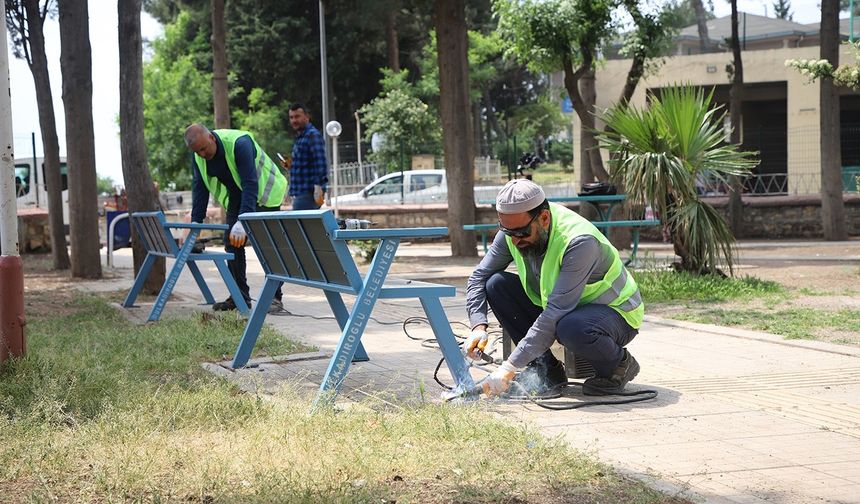 Dulkadiroğlu park ve bahçeleri yaza hazır