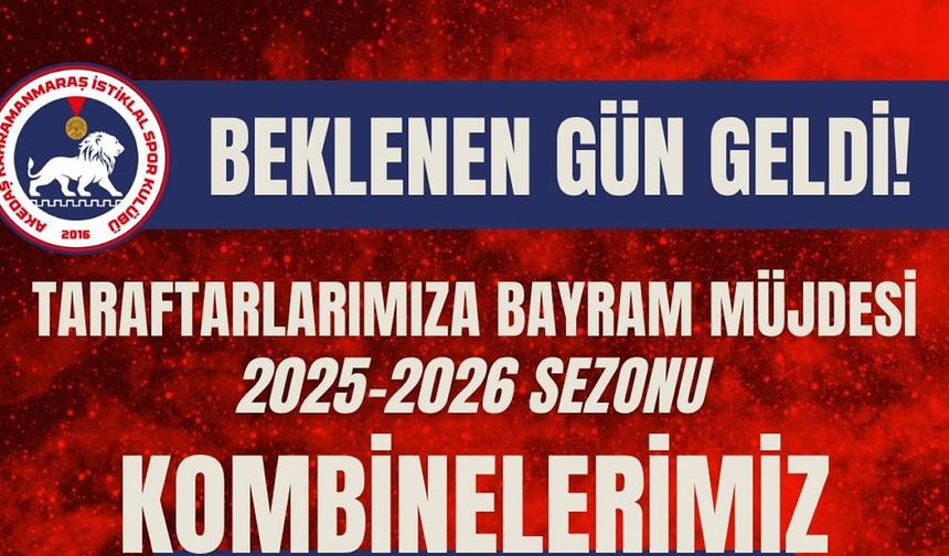 İstiklalspor’da  2025-2026 Kombine Biletleri Satışa Çıkıyor!