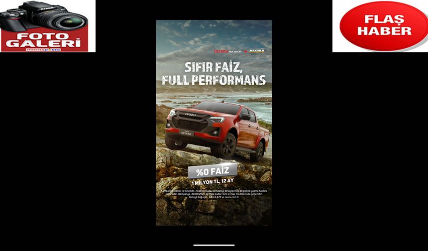 Isuzu D-MaxPick-Up Modellerinde Sıfır Faiz Fırsatı