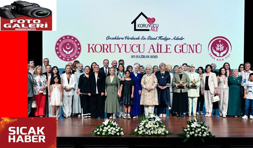 Emine Erdoğan’dan “Koruyucu Ailede Öncü Şehir Kahramanmaraş”a Plaket