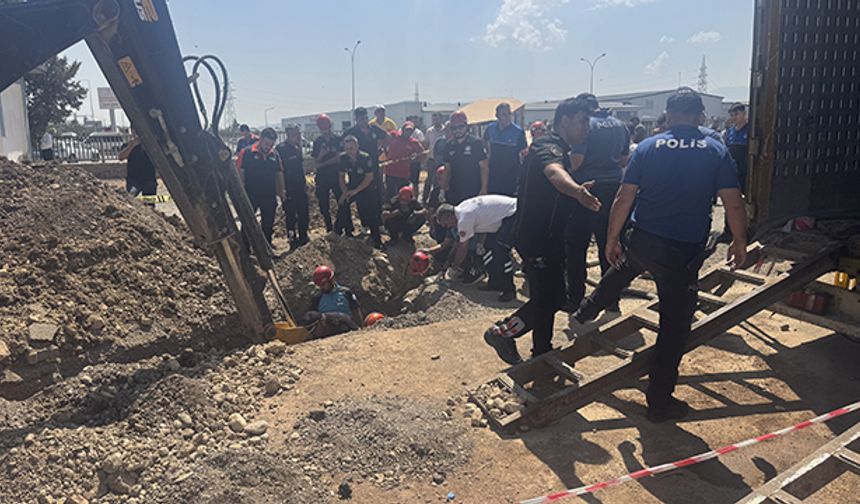 Göçük Altında Kalan İş Makinesi Operatörü Kurtarıldı