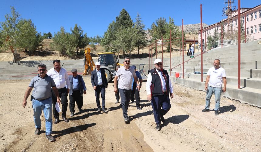 Baydemirli Güreş Sahası Çalışmaları Tüm Hızıyla Devam Ediyor