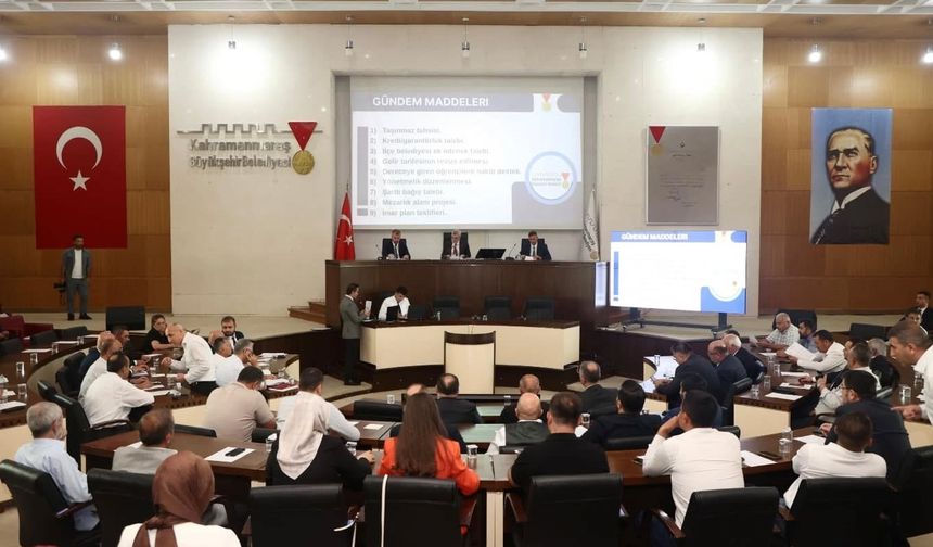 Göksun Belediyesi, Kahramanmaraş Büyükşehir'in Ağustos Ayı Meclis Kararlarına Katıldı
