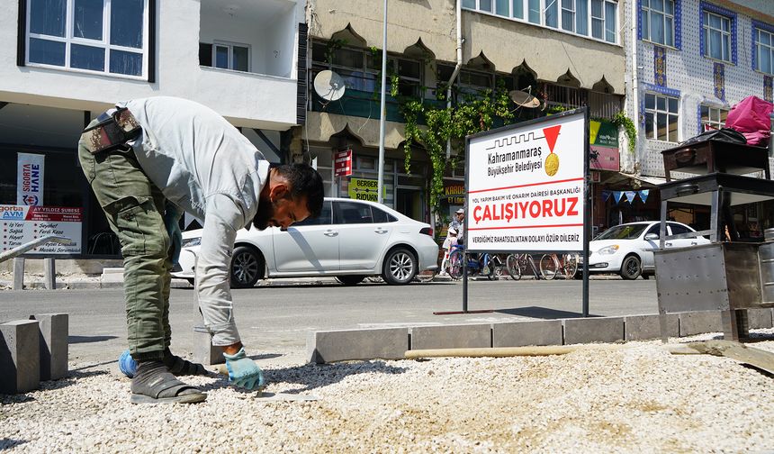 Büyükşehir Göksun’da Yürüyüş Yollarını Yenileniyor
