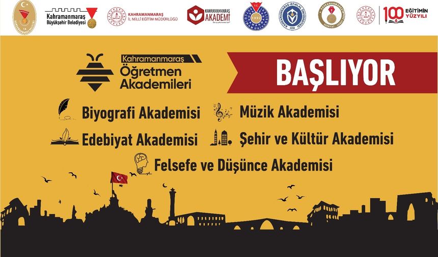 Kahramanmaraş Öğretmen Akademileri Başlıyor