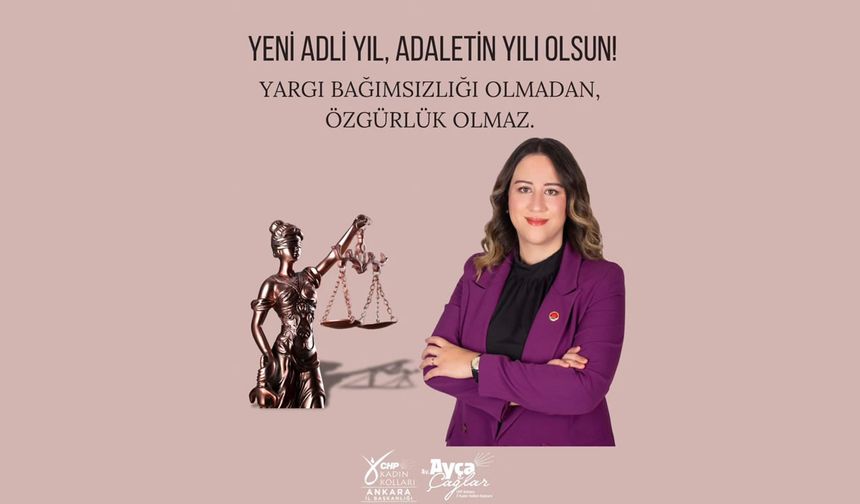 “Bu Yıl Adaletin Yılı Olacak”