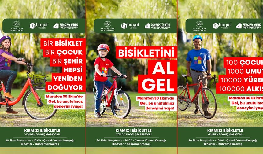 Umuda Pedal: 100 Yetim Gence Kırmızı Bisiklet Hediyesi