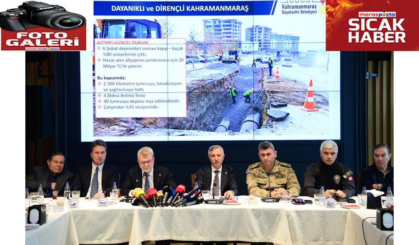 Başkan Görgel ve Vali Ünlüer, Şehirdeki Son Durumu Aktardı
