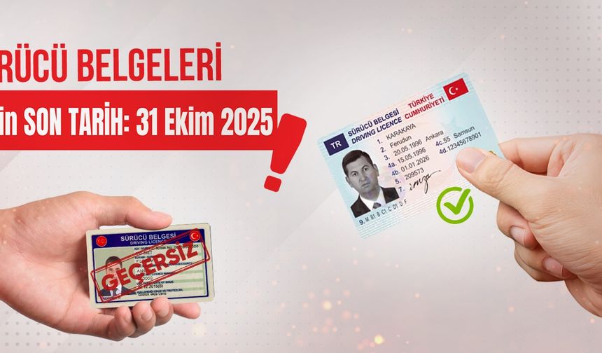 Eski Sürücü Belgelerinde Süre Uzatılmayacak