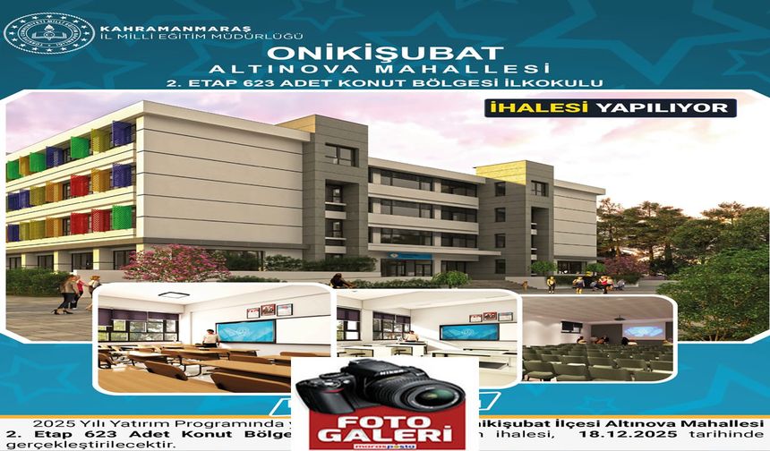 Altınova Mahallesine 24 Derslikli Yeni İlkokul Yapılıyor