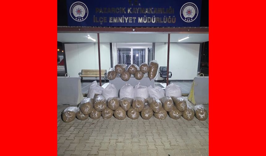 Kaçak Tütün Operasyonu: 449 Kilo Tütün Ele Geçirildi