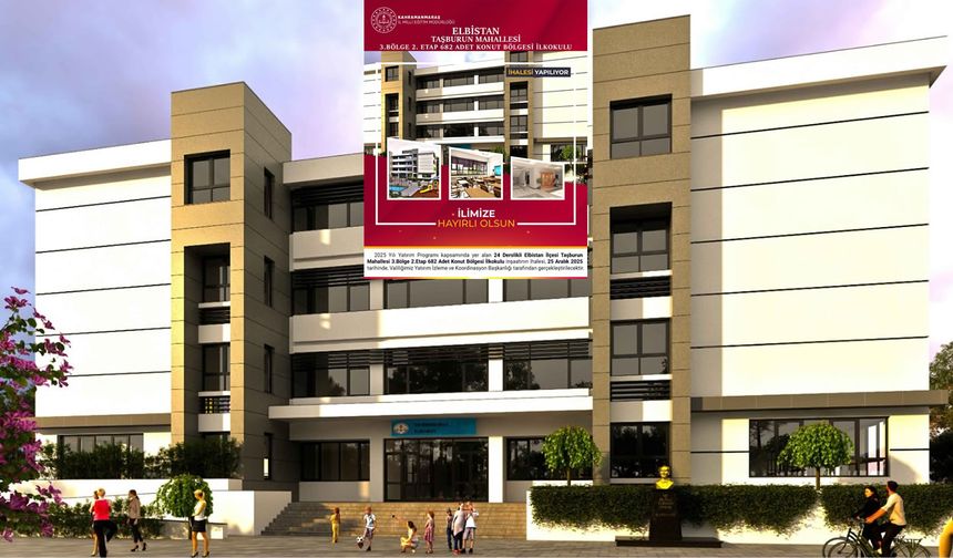 Elbistan’a Yeni İlkokul Müjdesi