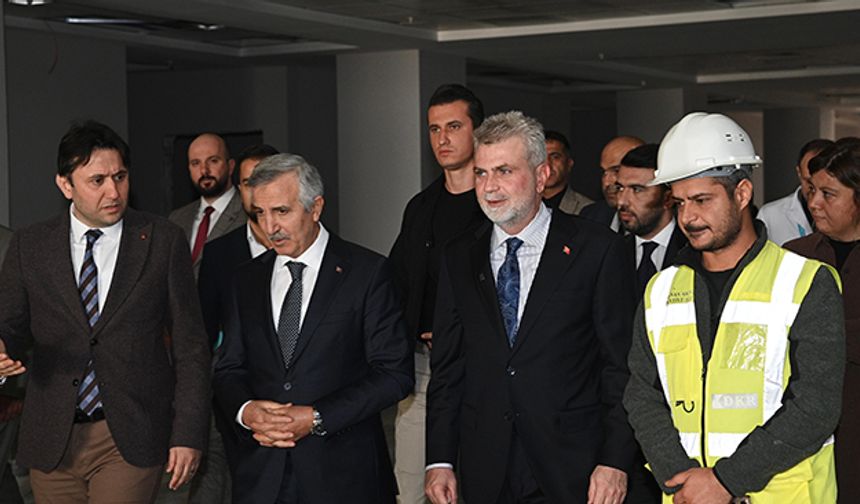 Görgel ve Ünlüer, Ferhuş Sağlık Kompleksi’nde Yürütülen Çalışmaları Yerinde İnceledi