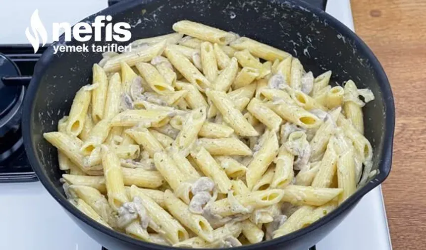 Kremalı Mantarlı Makarna