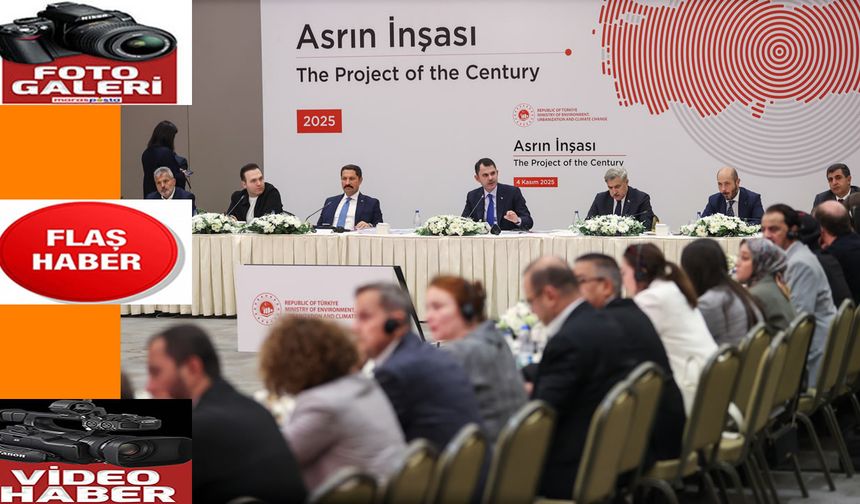 Kurum, "Asrın İnşası"ndaki çalışmaları gazetecilere anlattı