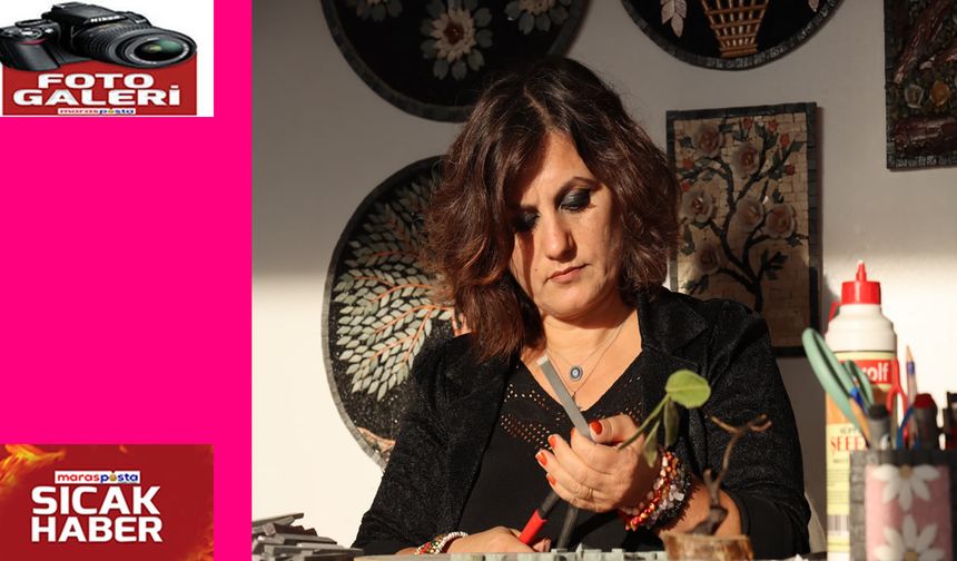 Depremzede mozaik sanatçısından eserlerine "3 boyutlu" dokunuş