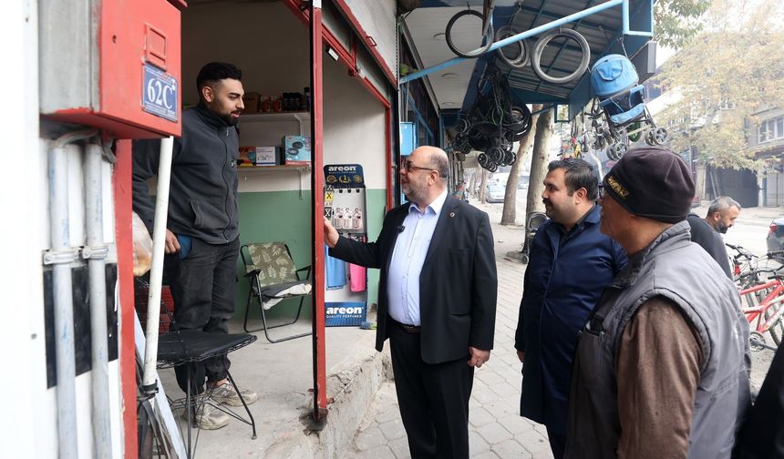 Mehmet Akpınar'dan Sakarya Çarşısında Esnaf Ziyareti