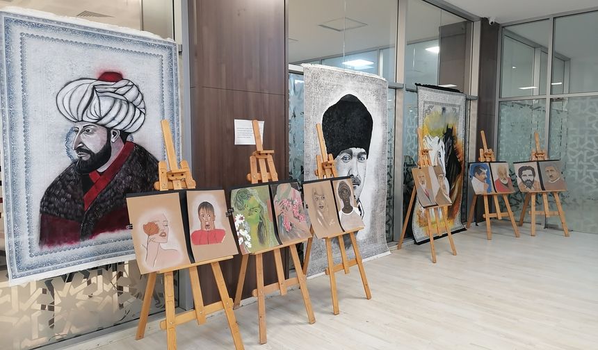 Halı Üzerine Yapılan Resimlerin Sergisi Açıldı