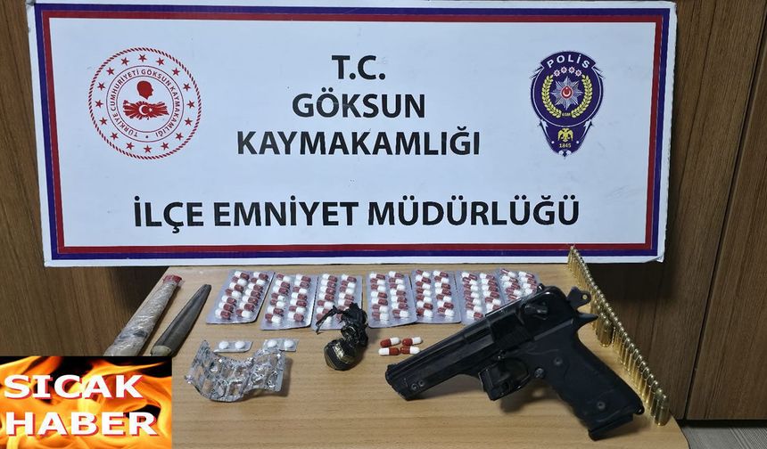 Göksun’da Uyuşturucu ve Ruhsatsız Silah Operasyonu