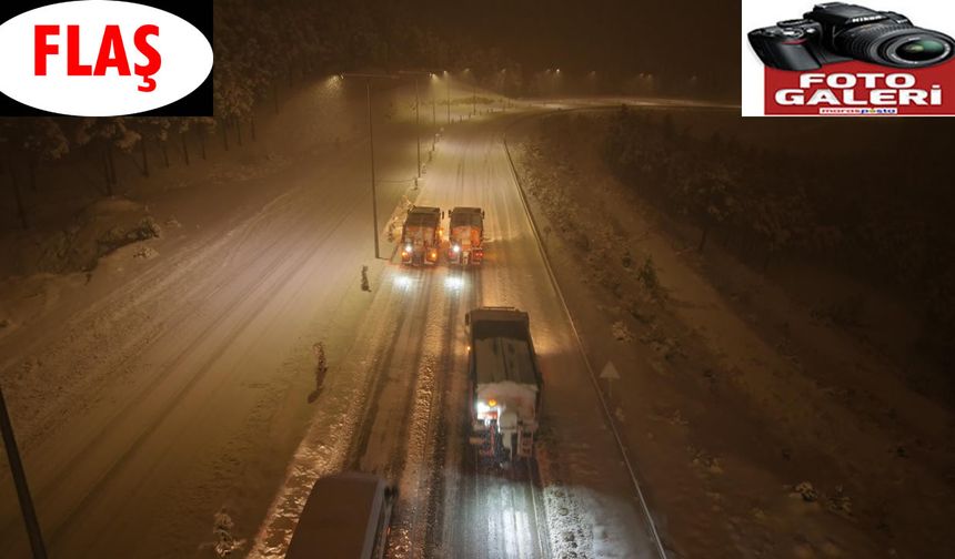 Büyükşehir’den Gece Boyunca Kar Mesaisi