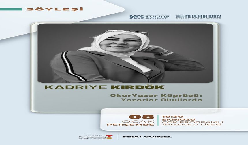 Yazar Kadriye Kırdök, Ekinözü’nde Öğrencilerle Buluşacak