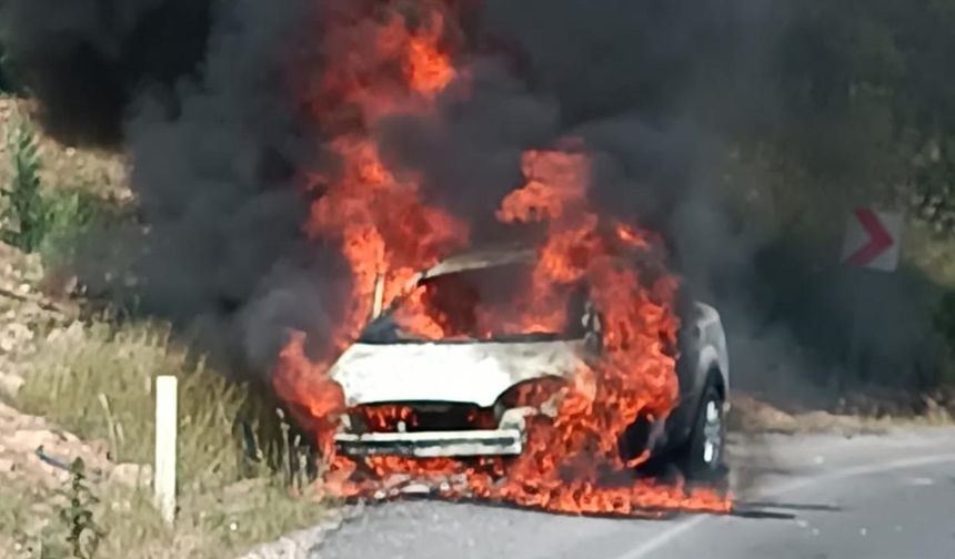 Park Halindeki Otomobil Yandı