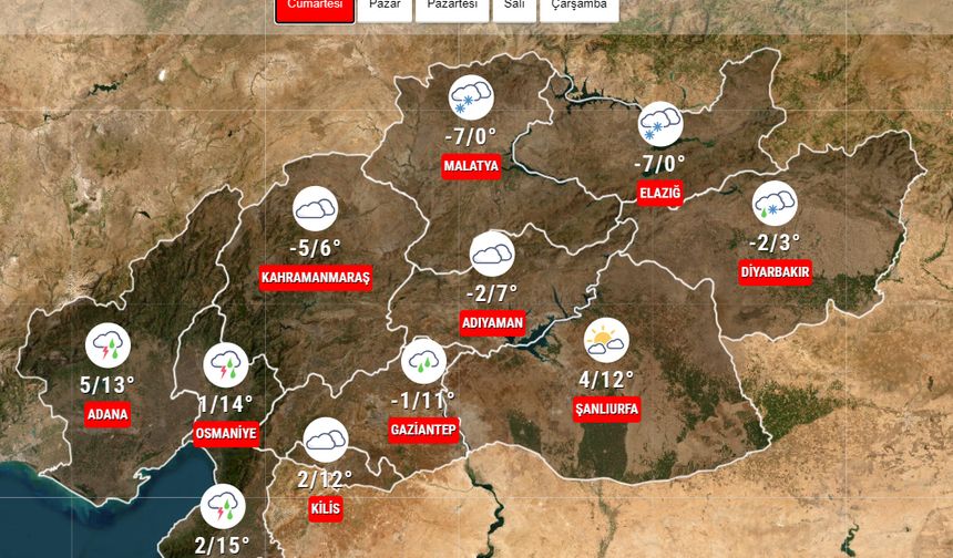 Deprem Bölgesinde Sert Kış Uyarısı: Don, Kar ve Sağanak Bir Arada