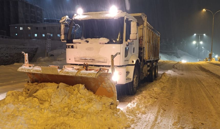 Kahramanmaraş’ta kar yağışı etkili oluyor