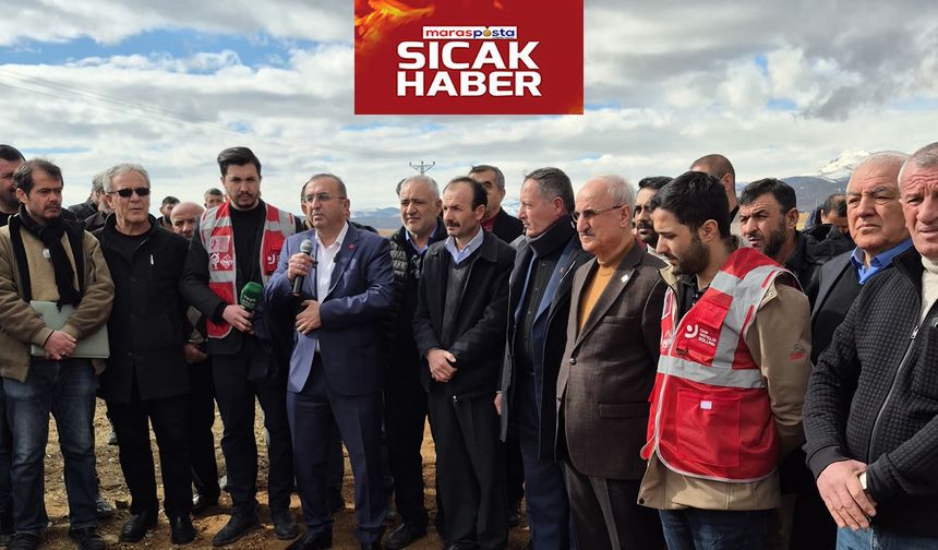 CHP, Afşin’de kaza yerlerini ziyaret etti