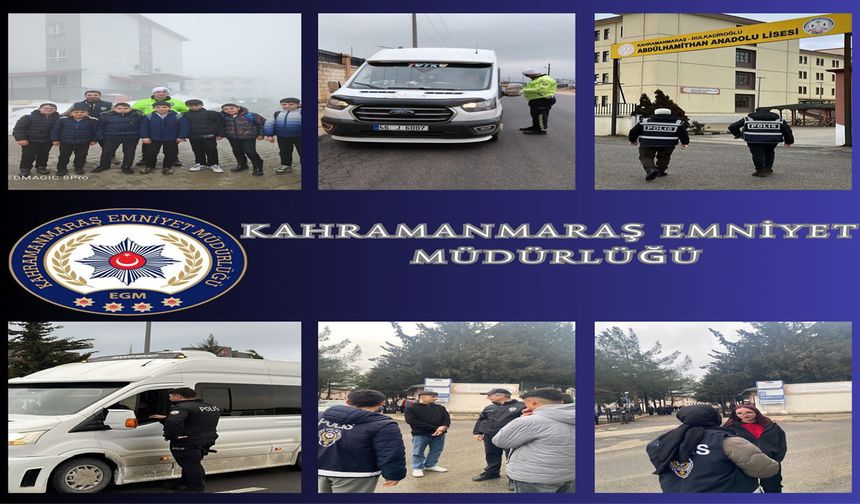 Kahramanmaraş’ta Okul Çevrelerine Sıkı Denetim