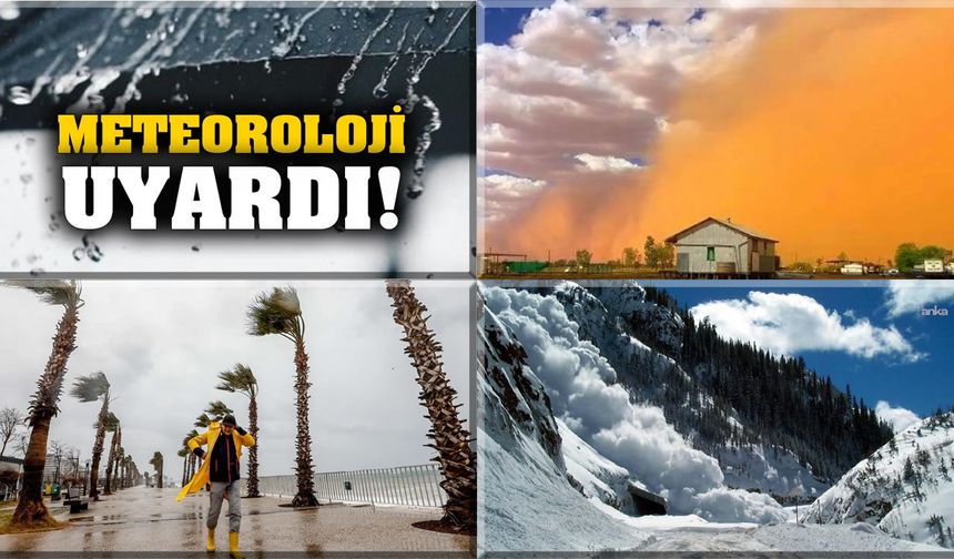 Meteoroloji Uyardı: Fırtına, Toz Taşınımı ve Çığ Tehlikesi