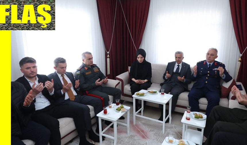 Vali Ünlüer’den Şehit Emre Altıok’un Ailesine Ziyaret