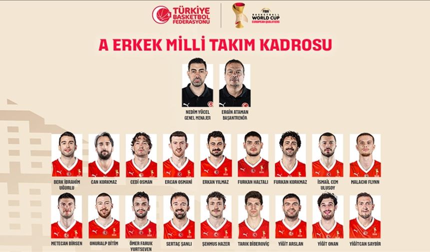 A Milli Erkek Basketbol Takımı'nda Sırbistan maçlarının aday kadrosu belli oldu